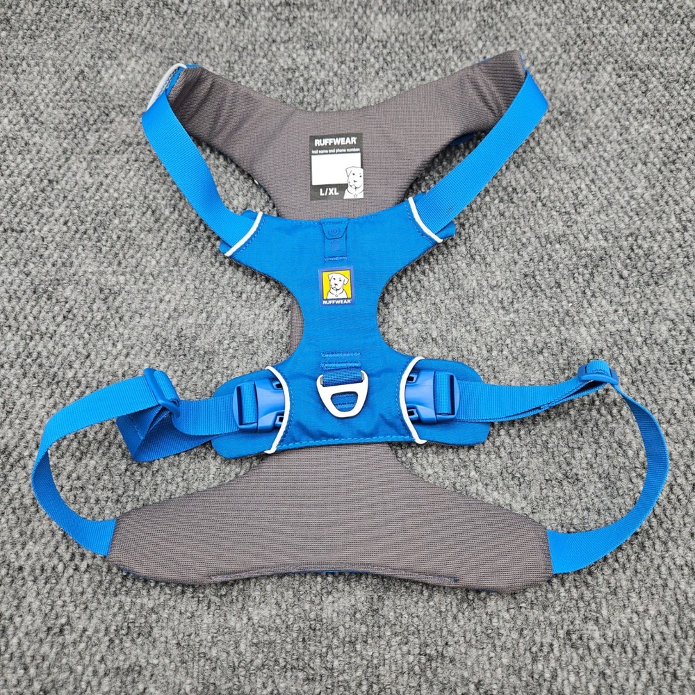 Ruffwear L/XL Blue Moon Front Range Dog Harness Padded Reflective No-Pull Hiking